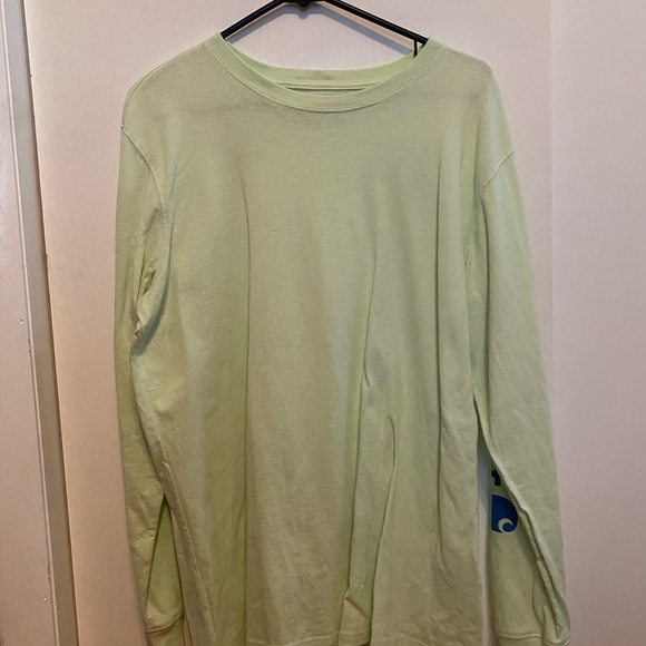 Carhartt Womens Light Green Long Sleeve Tee with Sleeve Graphic - Picture 4 of 5